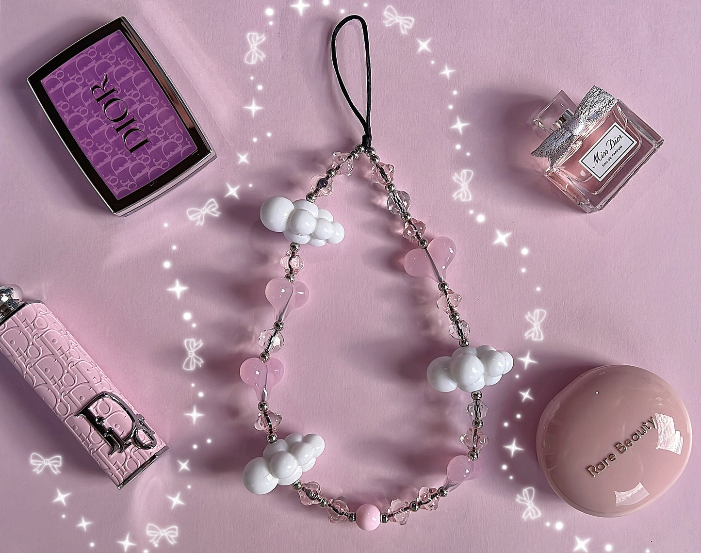 Pink Puff Floating Dreams Phone Charm