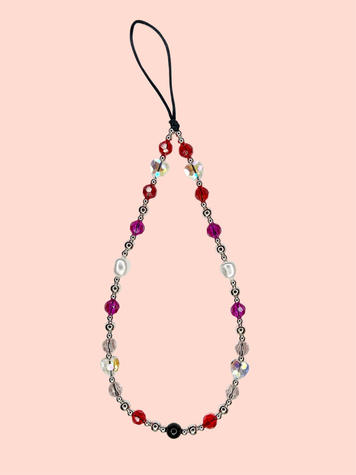 Candy Pop Jellybean Bead Strap Phone Charm