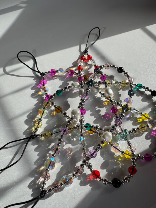 First Love Jellybean Bead Strap Phone Charm