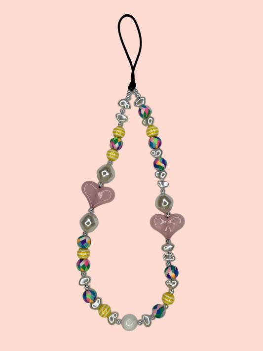 Rose Candy Heart Phone Charm